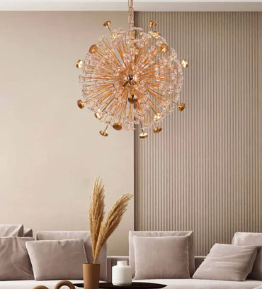 Modern Gold Crystal Chandelier