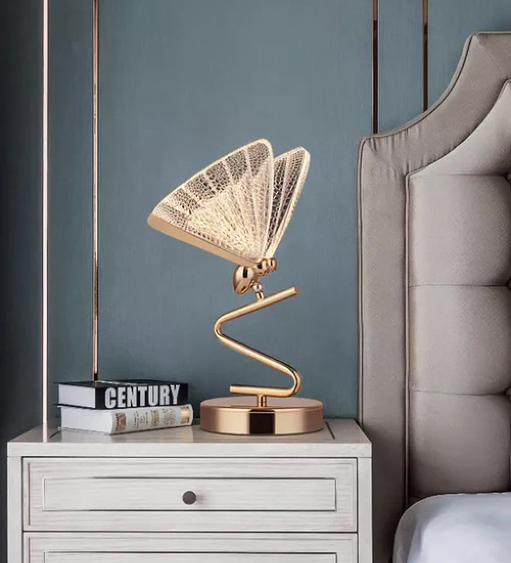Butterfly Gold Desk Table Lamp