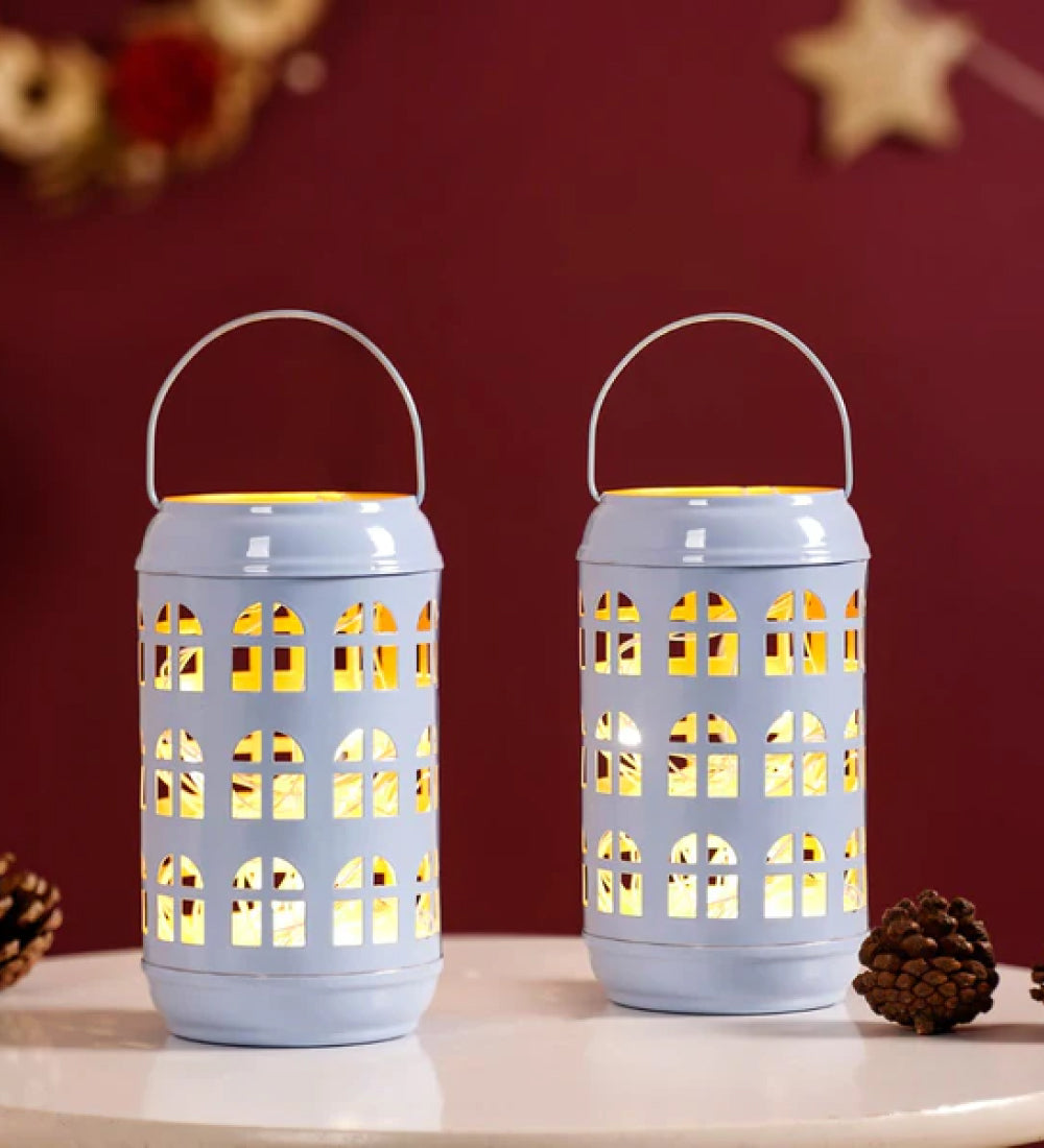 Set Of Metal Candle Holder