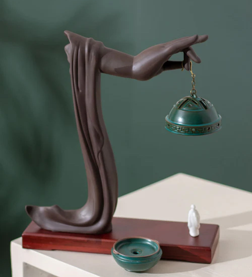 Modern Zen Incense Sculpture