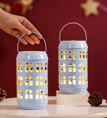 Set Of Metal Candle Holder