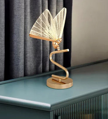 Butterfly Gold Desk Table Lamp