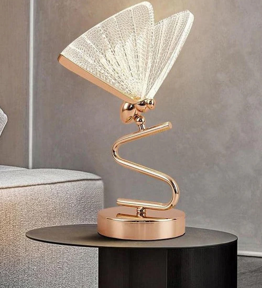 Butterfly Gold Desk Table Lamp