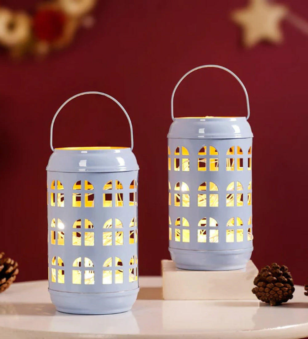 Set Of Metal Candle Holder
