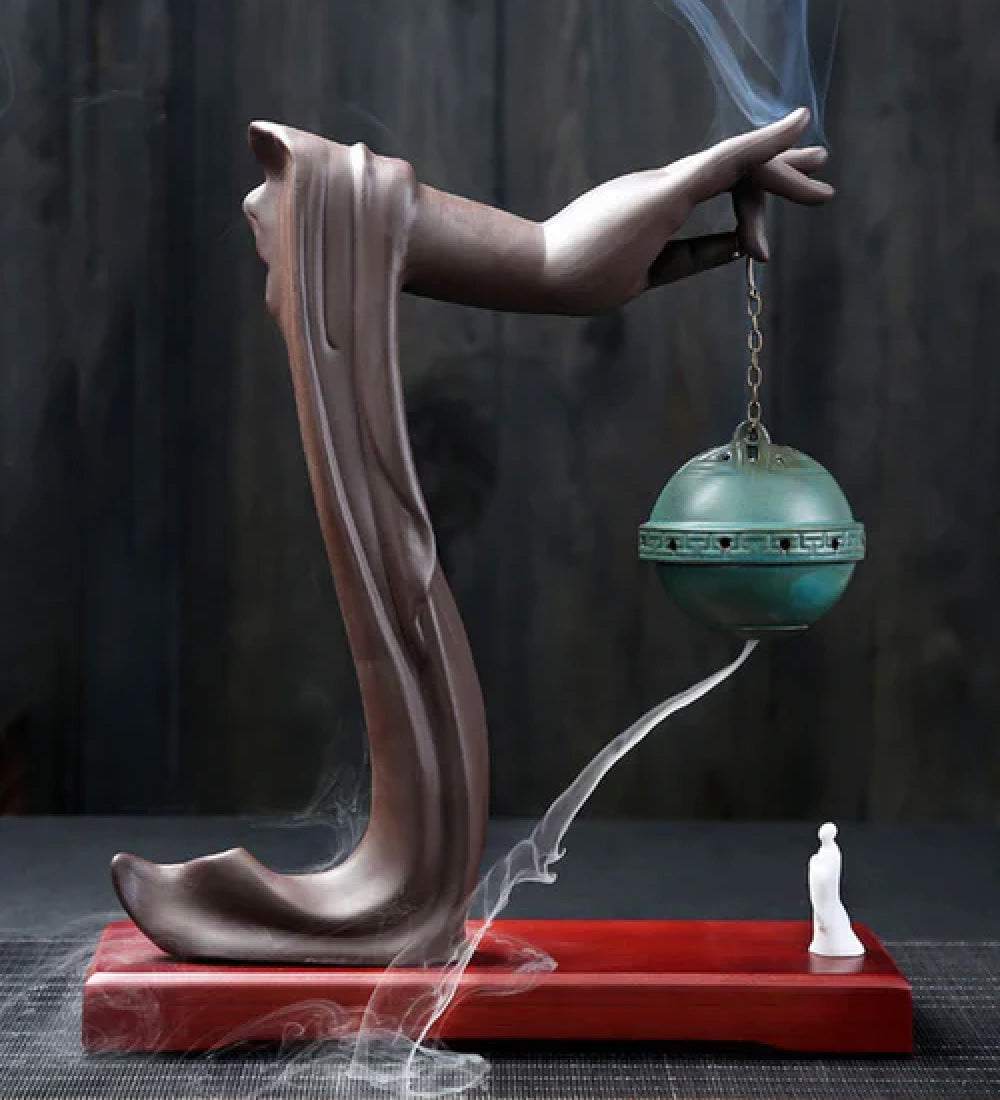 Modern Zen Incense Sculpture