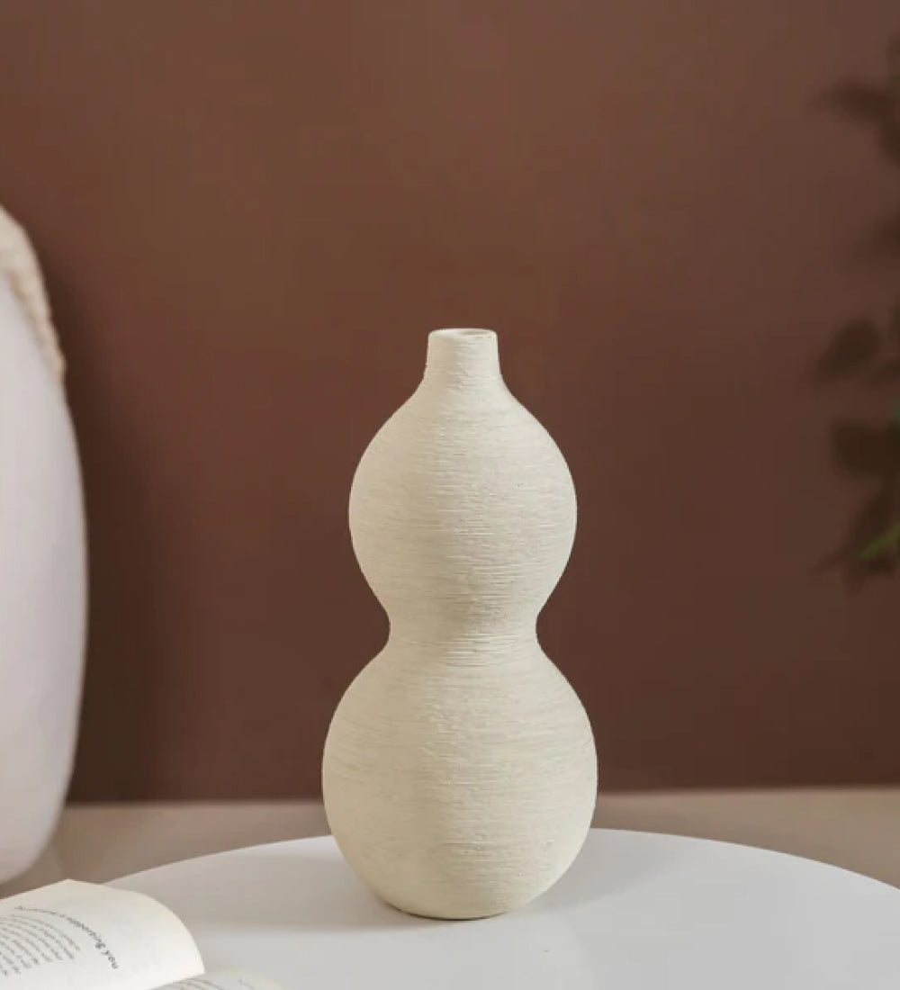 Gourd Matte Finish Flower Vase