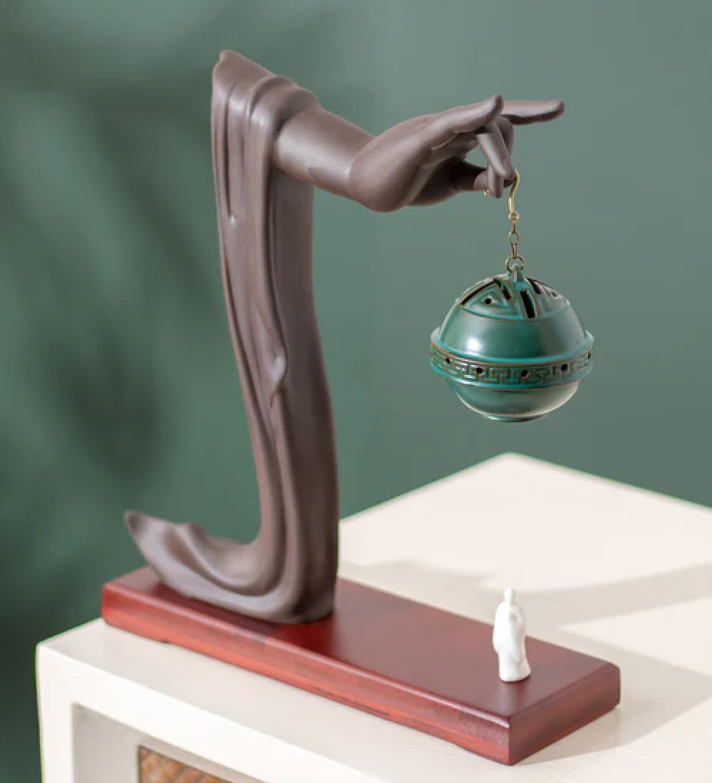 Modern Zen Incense Sculpture