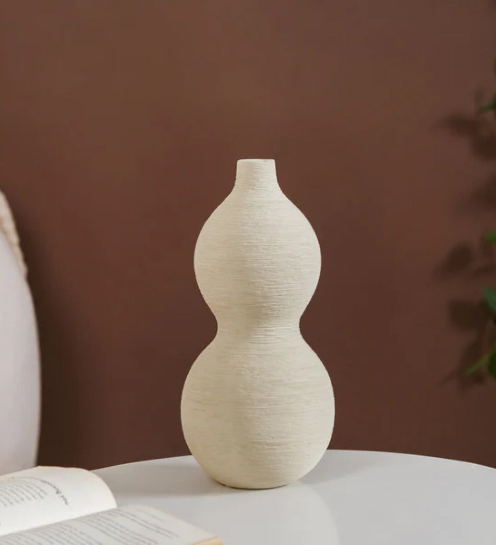 Gourd Matte Finish Flower Vase