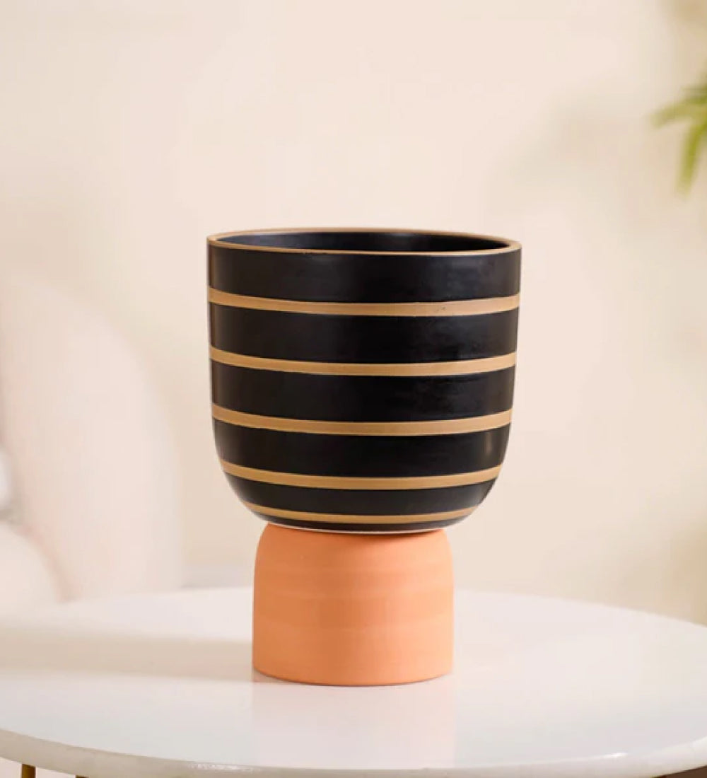 Hand-Painting Cement Pot