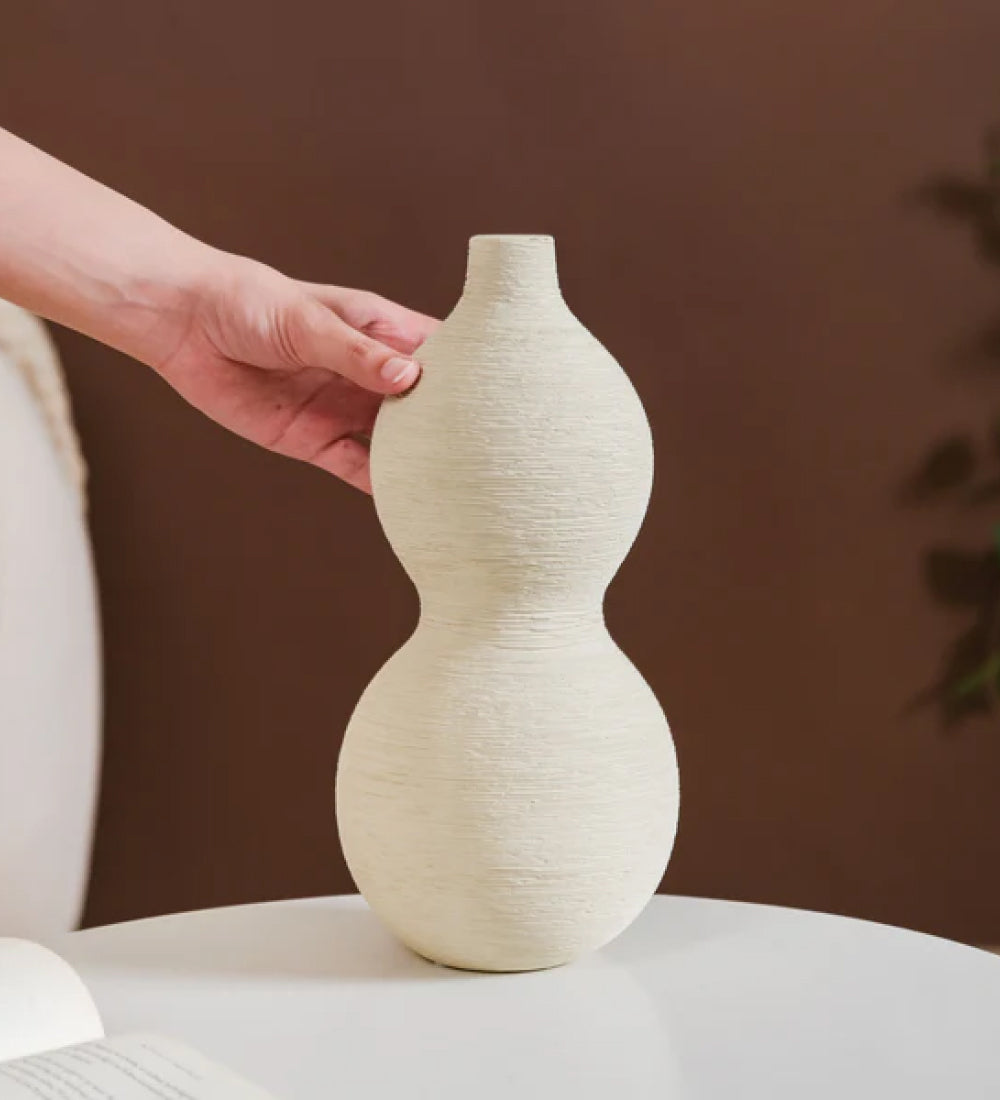 Gourd Matte Finish Flower Vase