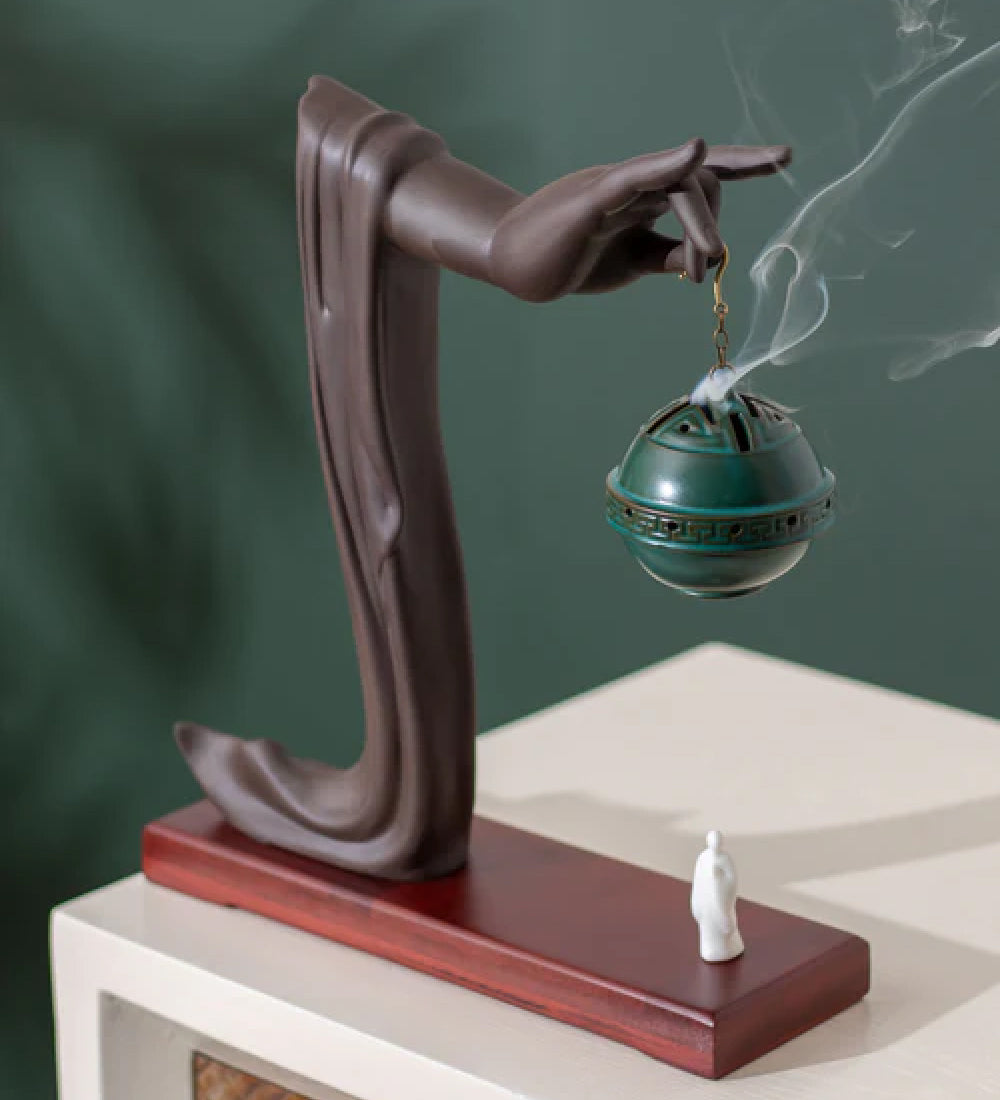 Modern Zen Incense Sculpture