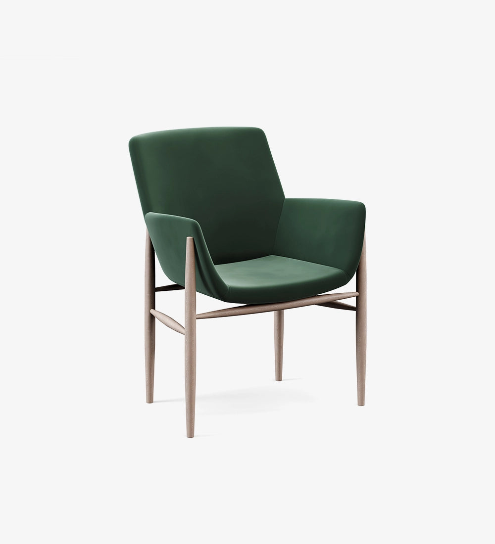 Fabric Arm Dining Chair