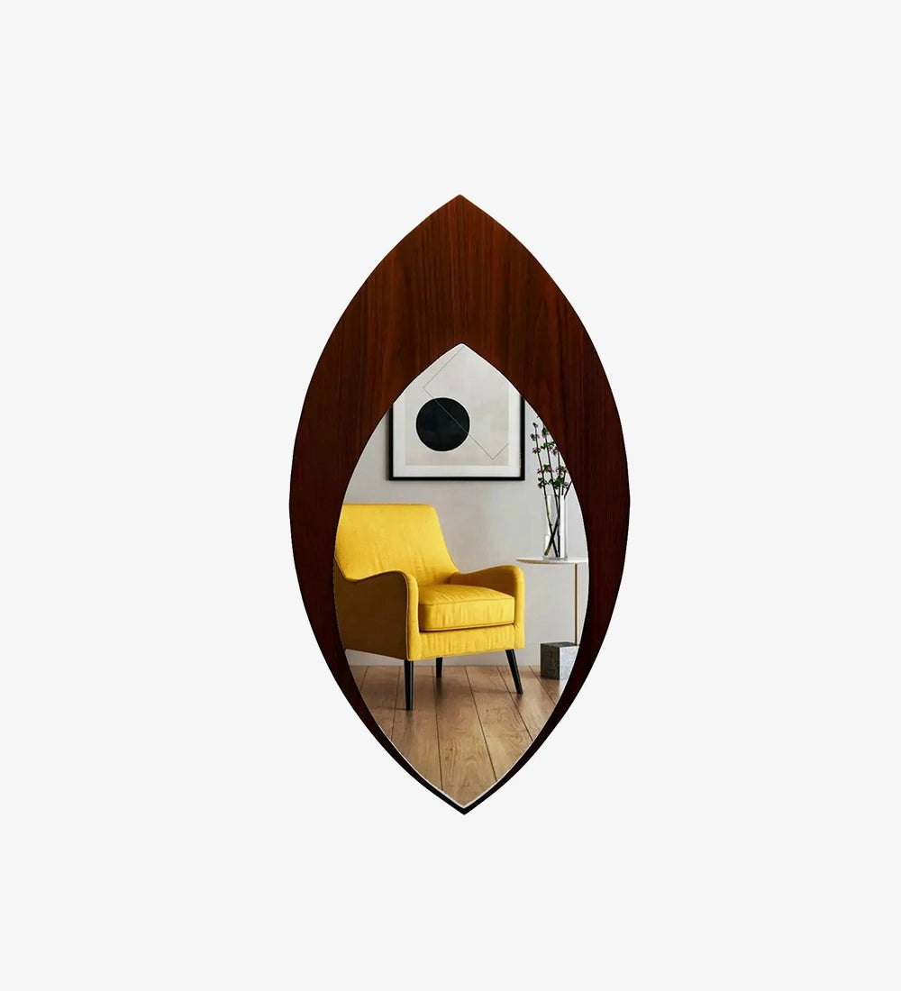 Leaf Shaped Wall Mirror