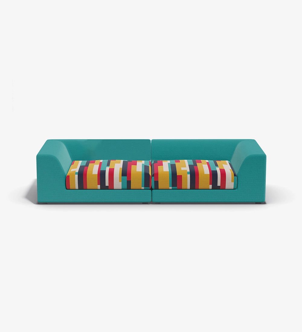 Regine Fabric Two Seater Sofas