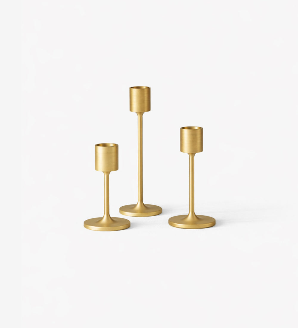 Elegant Brass Candle Stand