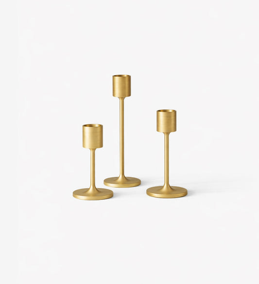 Elegant Brass Candle Stand