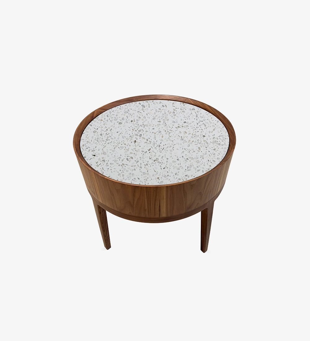 Round Stone Top Table