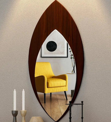 Leaf Shaped Wall Mirror