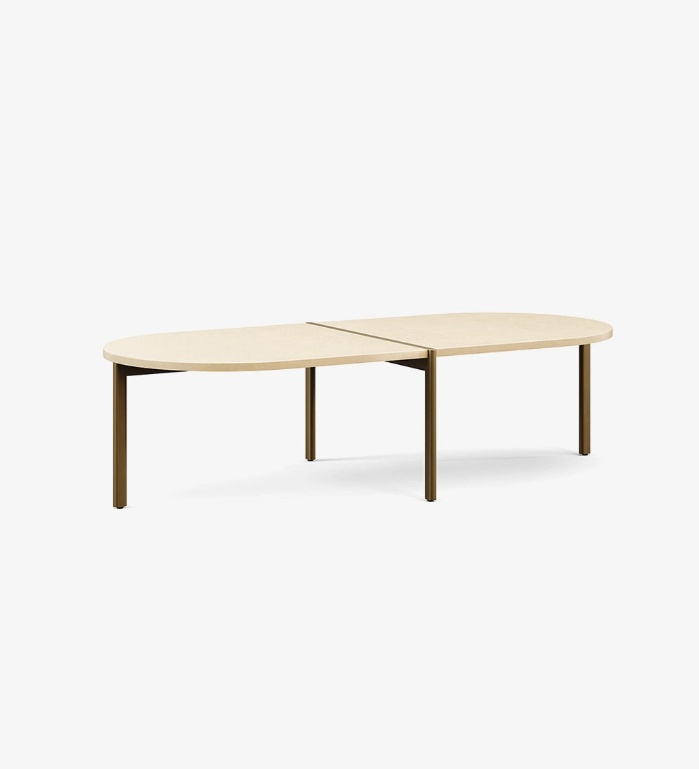 Marble Oval Coffee Table