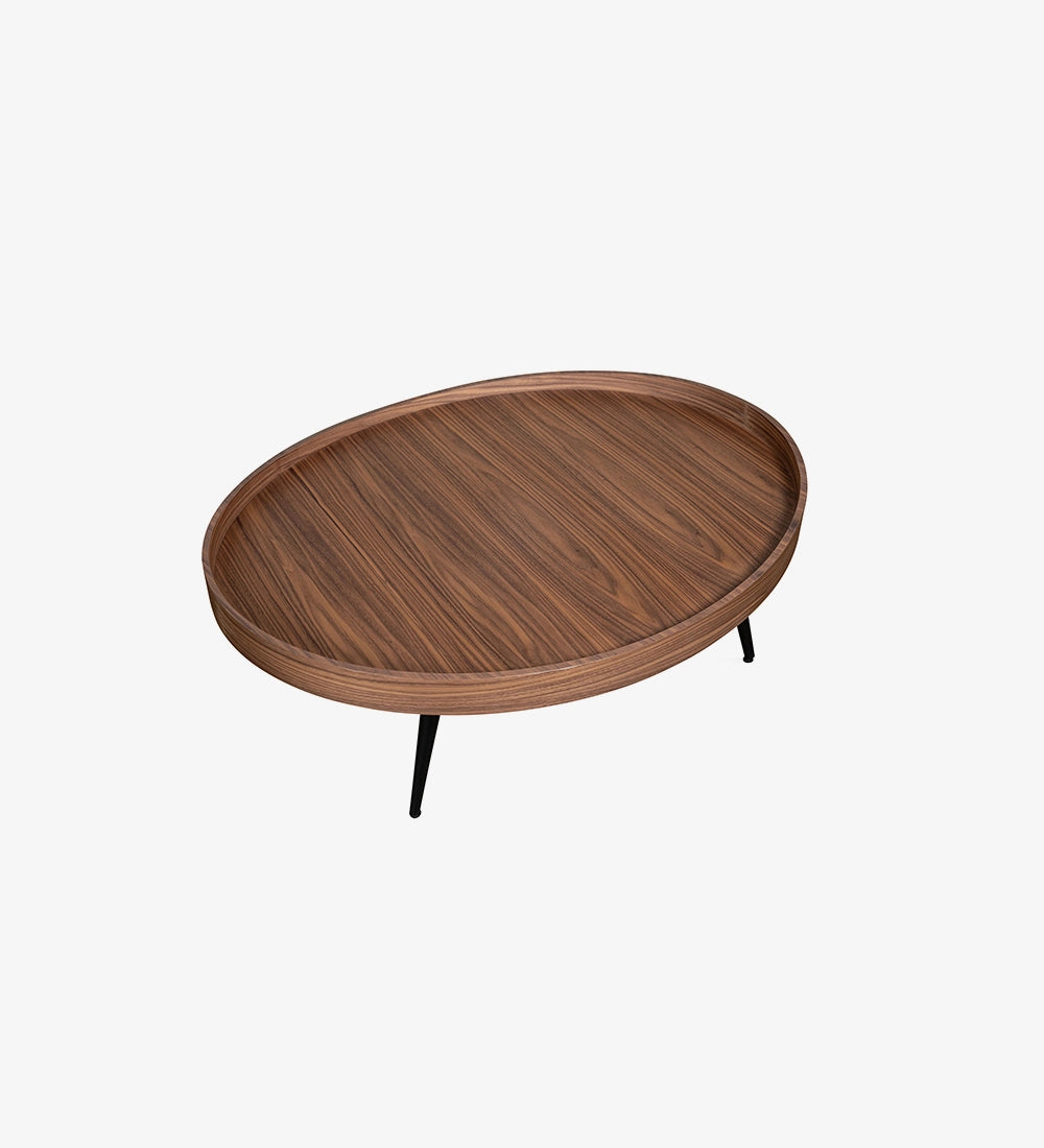 Sculpted Oval Coffee Table