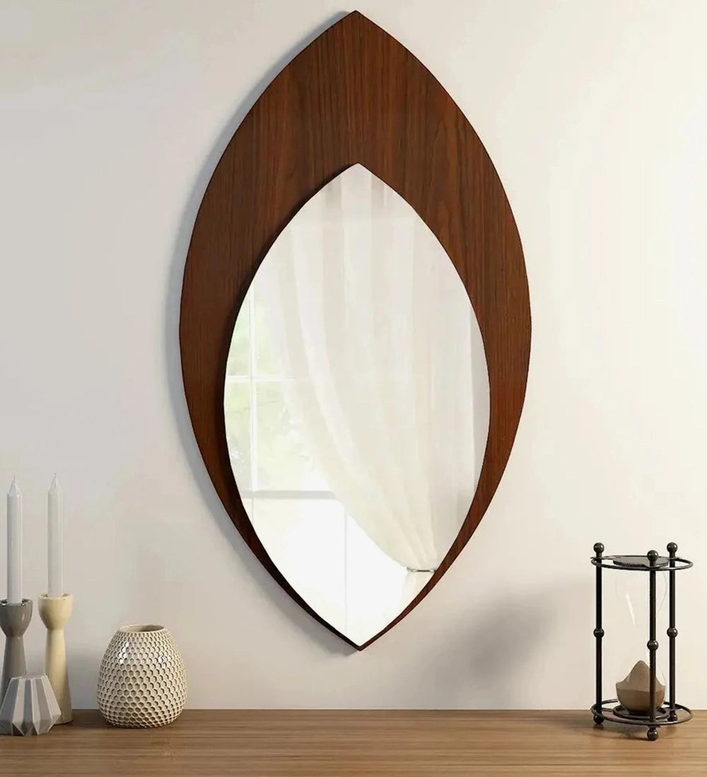 Leaf Shaped Wall Mirror