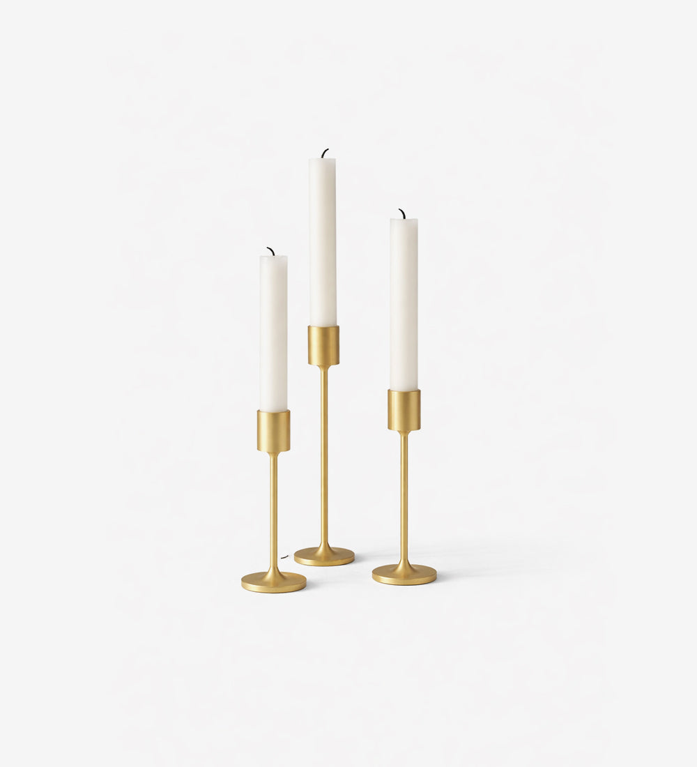 Elegant Brass Candle Stand