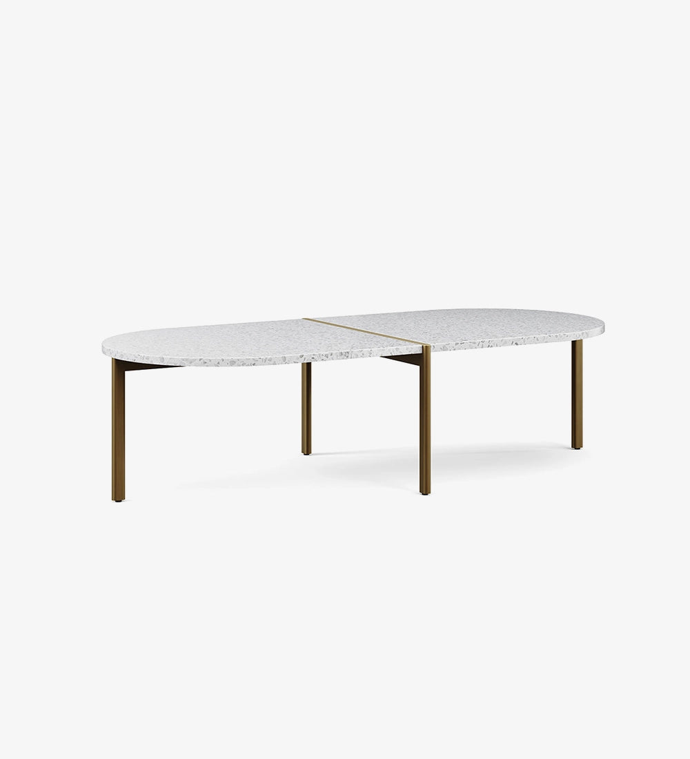 Marble Oval Coffee Table