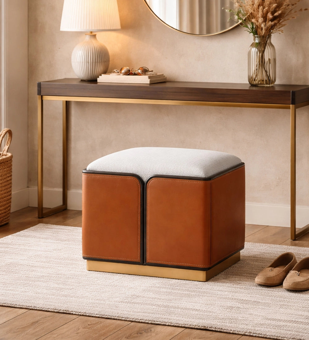 Luxury Accent Cube Ottoman