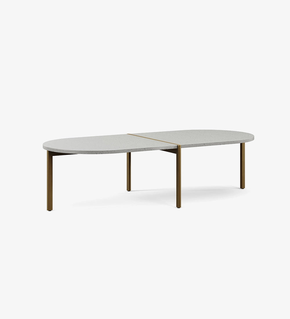 Marble Oval Coffee Table