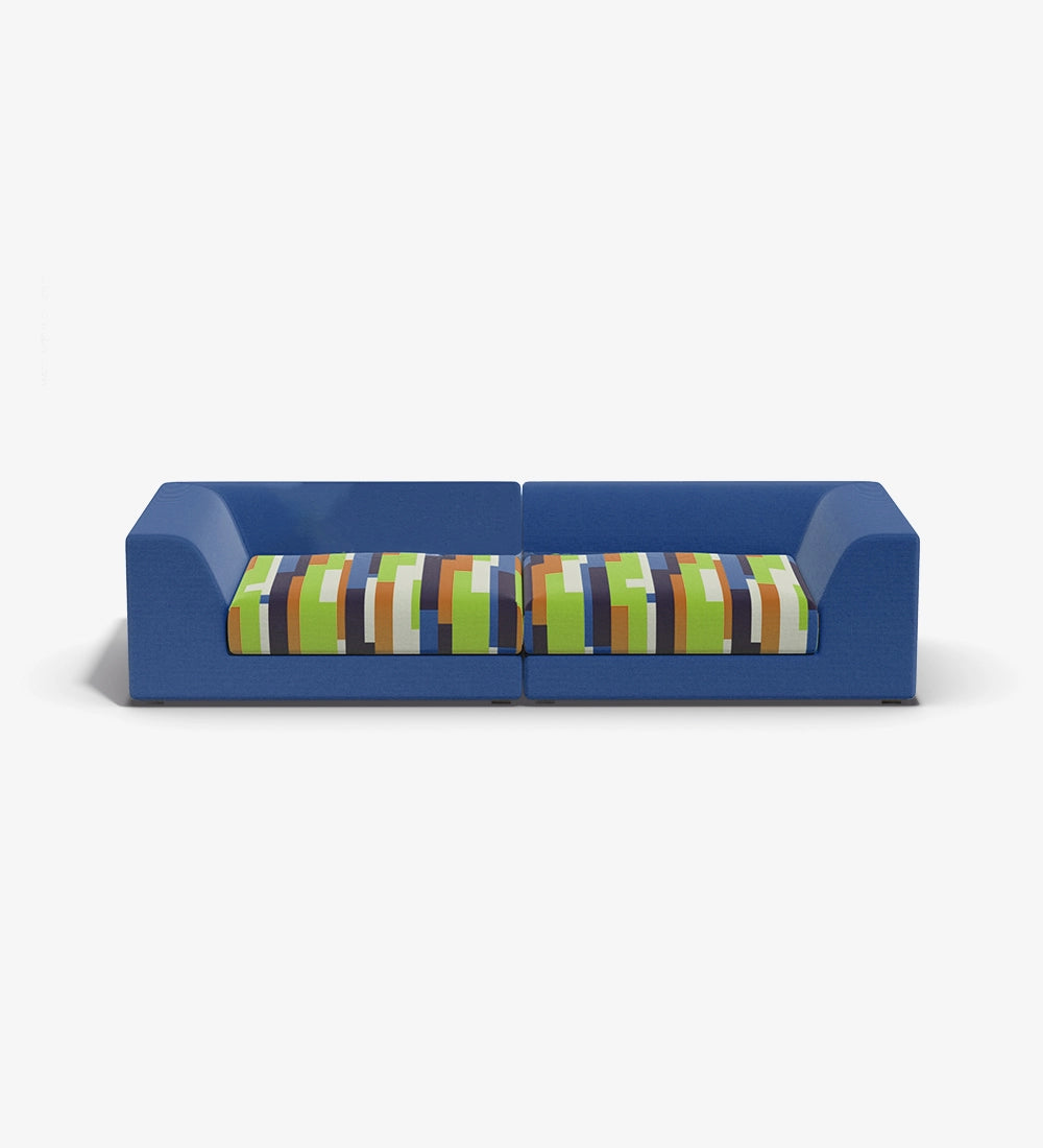 Regine Fabric Two Seater Sofas