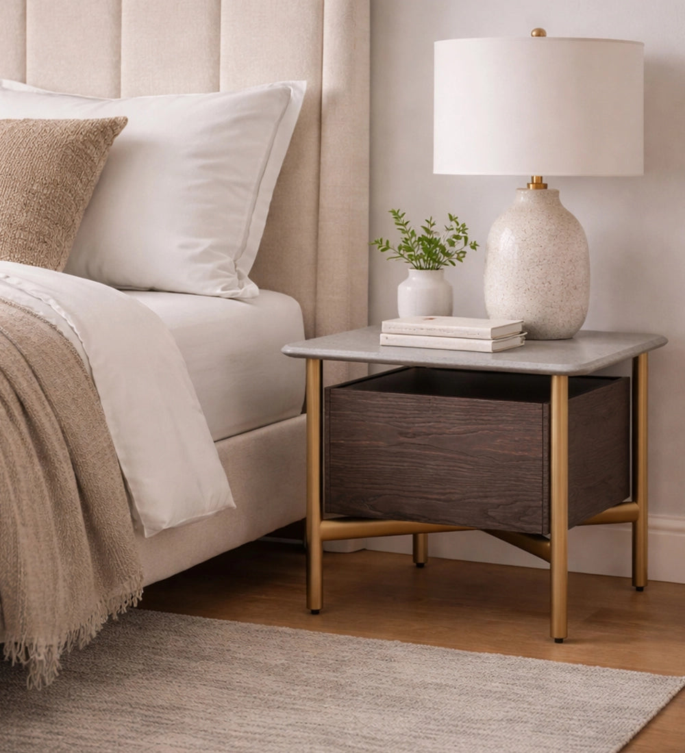 Modern Luxe Bedside Table
