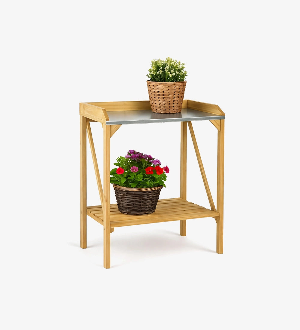Modern Wooden Plant Stand
