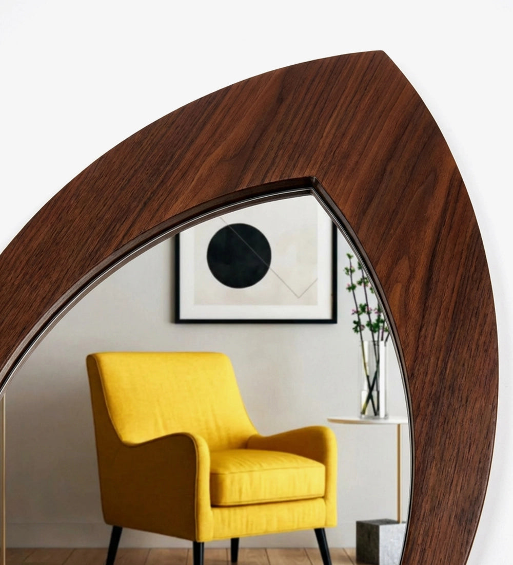 Leaf Shaped Wall Mirror