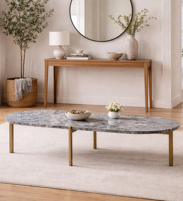 Marble Oval Coffee Table