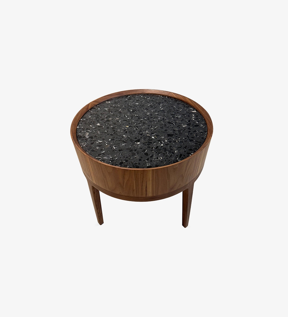 Round Stone Top Table