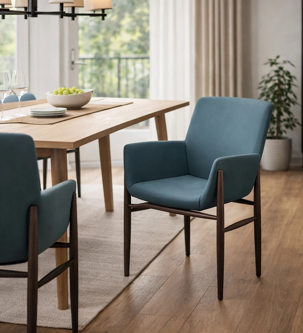 Fabric Arm Dining Chair