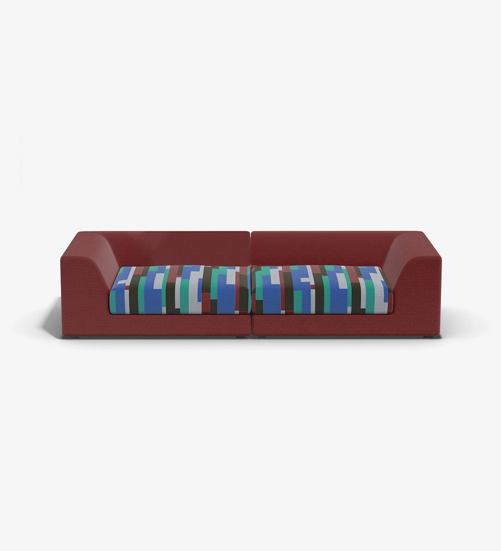 Regine Fabric Two Seater Sofas